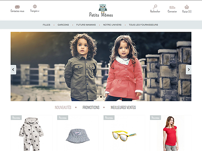 Thème Prestashop | Petits Momes cms e-commerce prestashop shop webdesign