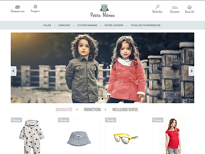 Thème Prestashop | Petits Momes cms e commerce prestashop shop webdesign