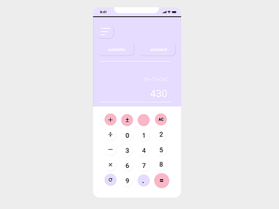 Daily UI 004-Calculator calculator calculator app calculator ui daily 100 challenge daily100challenge dailyui dailyui004 dailyuichallenge ui