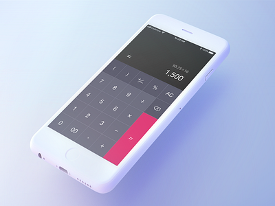 Daily UI #004 - Calculator challenge color dailyui mobile design ui design user interface