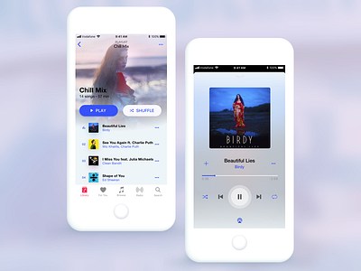 Daily UI 009 - Music Player app design dailyui design ios mobile music player redesign ui user interface ux
