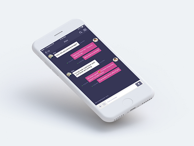 Daily UI 013 Challenge - Direct Messaging app design dailyui messaging app minimal mobile app ui user experience design user interface design ux visual hierarchy