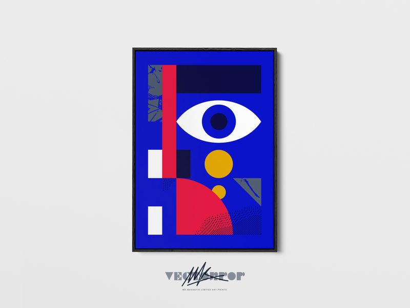 Mr. Magnetik "Bad Side" — VectorPop Limited Art Prints flat graphicdesign illustration limited edition minimal poster poster art poster design posters print vector