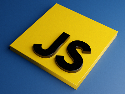 JavaScript 3D ICON 3d blender3d coding development javascript web dev web dev icons