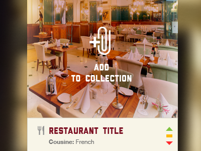 Add To Collection add to collection icon id card restaurant