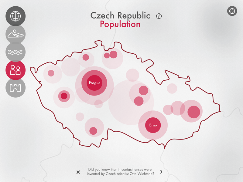 Czech Republic Population by Petr Koncal ☞ on Dribbble