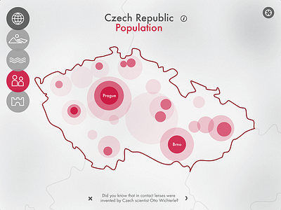 Czech Republic Population brno concept czech republic design did you know ipad menu population prague visualization