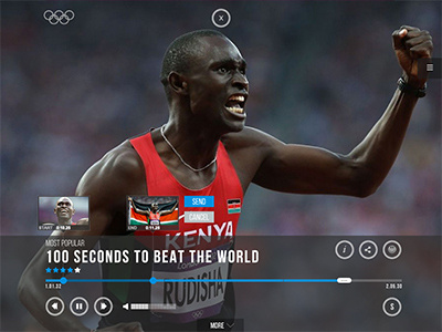 Olympic channel screen second