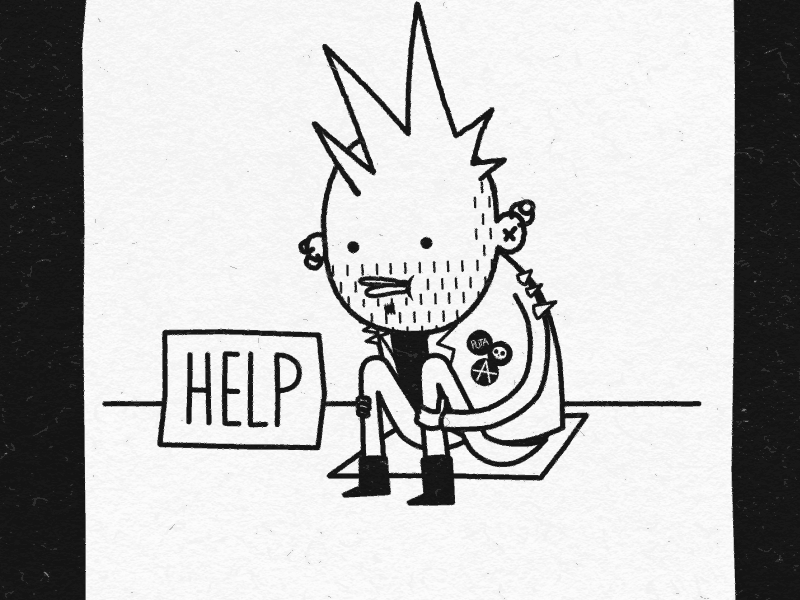 Help animation beg gif help legs punk punky walking