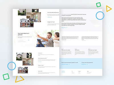 Tendered design estate geometric house minimal modern search web webdesign