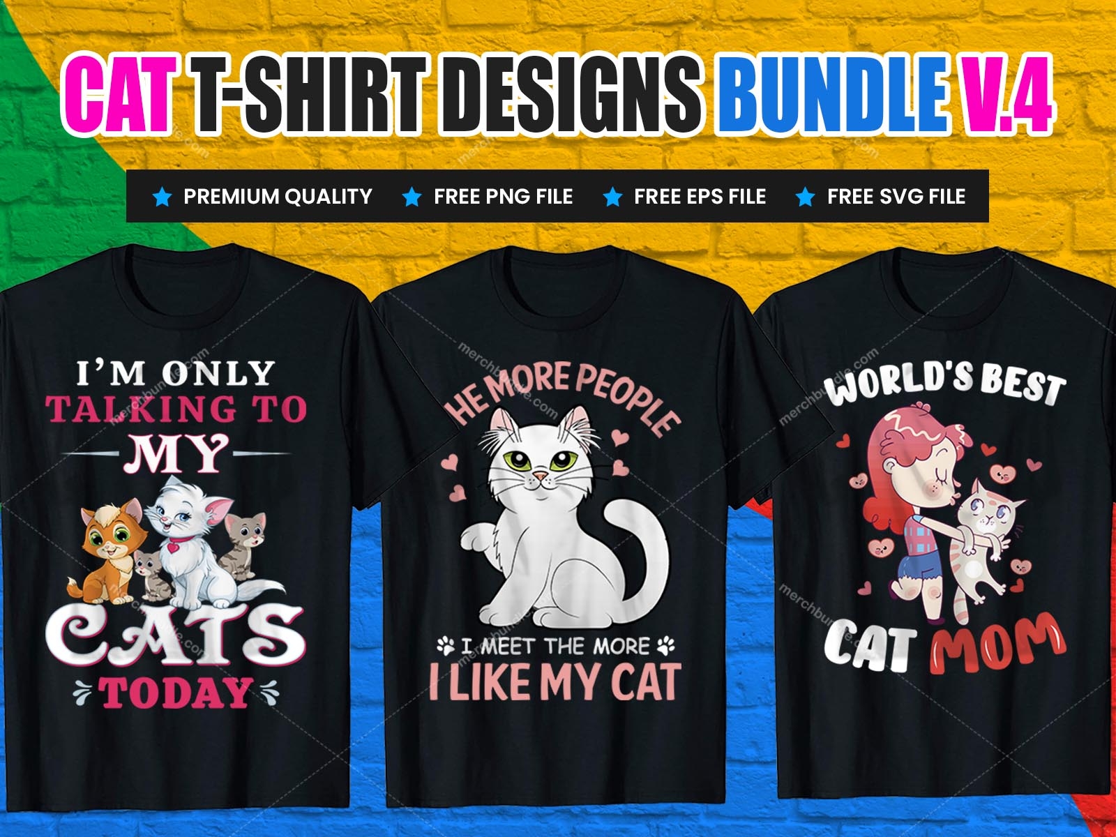 Cat T-Shirt Design Bundle on Behance