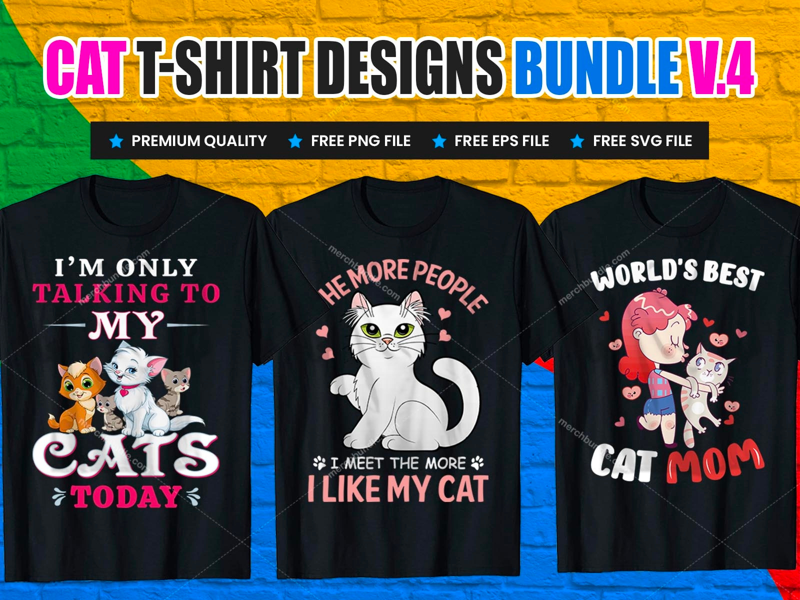 Cat TShirt Design Bundle by Shohagh Hossen on Dribbble