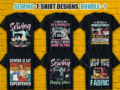Sewing T Shirt Design Bundle