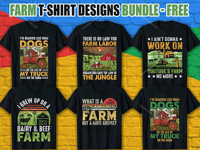 Farming T Shirt Designs Free Download