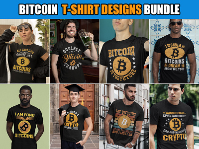 Bitcoin T-Shirt Designs Bundle