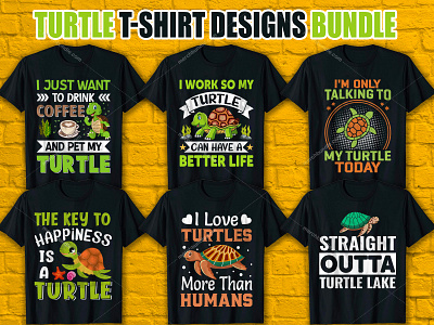 Turtle t-Shirt Design for Merch By Amazon