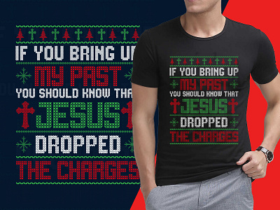 Ugly Christmas T-Shirt Design Free Download