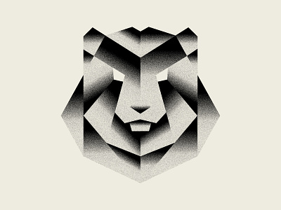 Shady Bear animal bear branding geometry gradient grain icon illustration logo nature shapes texture