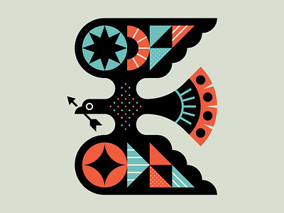 War Bird animal arrow bird color geometry icon illustration logo nature shapes star sun wings