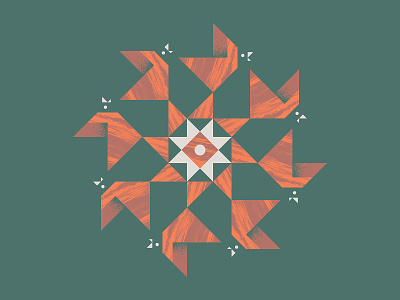 Sun Cardinals birds cardinal color icons illustration nature negative space pattern poster shapes sun texture triangle