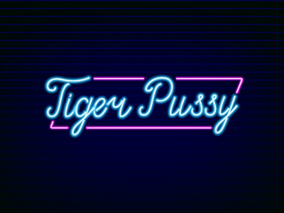 Tiger Pussy band cebu dark hip lights logo neon rock sexy