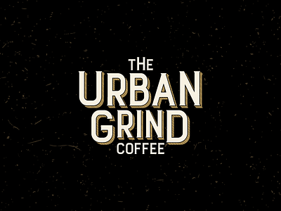 The Urban Grind beans brown coffee grind logo typo urban