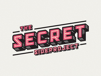 Secret Side Project band cebu font freelance letter logo skew type