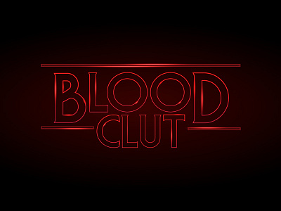 Bloodclut band cebu font glow logo red stranger things typo