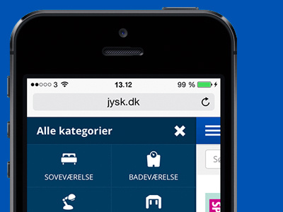 Jysk jysk mobile responsive web retail chain shop webshop