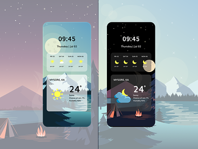 weather app design illustration mobile ui ui ux weather