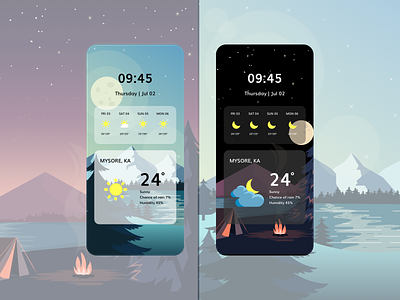 weather app design