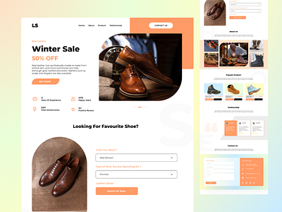 Leather shoes adobexd design figma mobile ui sketch typography ui uidesign ux vector
