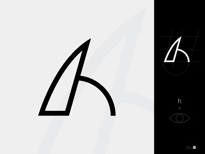 Letter H Monogram letter letter mark logo lettermark logo logo design logodesign logodesigner logotype monogram monogram letter mark monogram logo simple type typeface