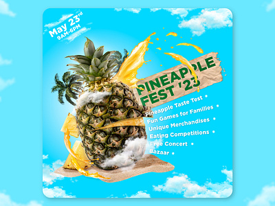 PINEAPPLE FEST 2023 (Digital Banner/Social Media Ads Concept)