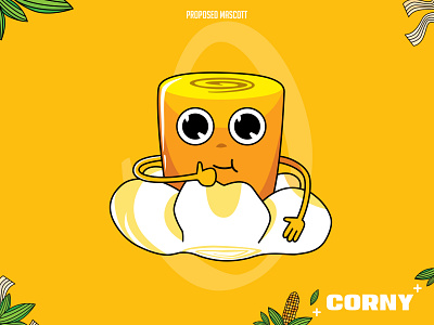 Mascot Concept for a Instant PopCorn Snack character character design corn design graphic design illustration illustrator logo mascot mascot concept orange pop corn snack vector yellow