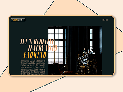 luxury interior design studio - landing page