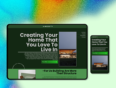 Architecture agency - website redesign arc branding design hero section landingpage minimal ui website