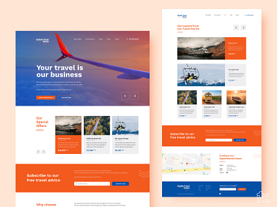 Travel Centre Website travel ui ux visual design web design