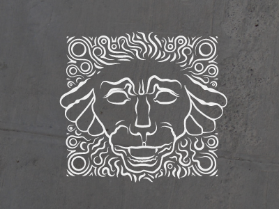 The Permanent Logo lion logo relief sculpture