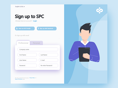 Signup Page clean design graphic design illustration logo signup typography ui ux web design website