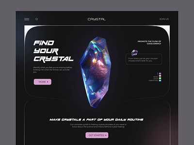 Crystals Website Design