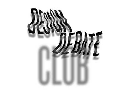 Design Debate Club brand identity branding experimental experimental type identity identity design logo logo design minimal typography vector