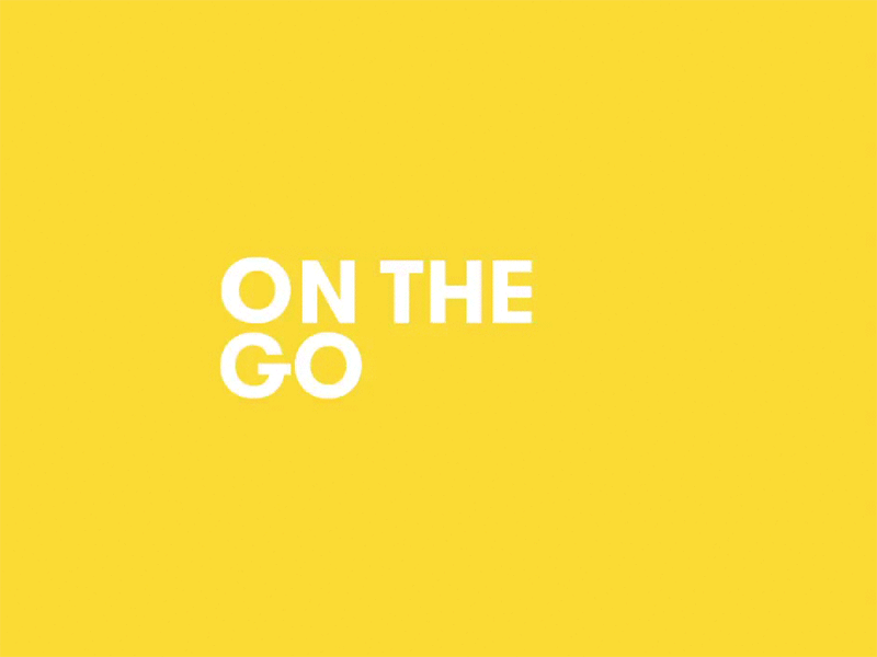 On The Go Logo Animation 1 branding culture event exhibition graphic design identity keyvisual