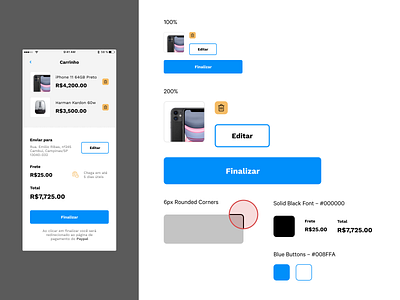 Mobile Ecommerce – Design Course (Components) concept course designcourse ecommerce learning mobileapp mobilecommerce udemy ui