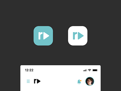 Reviewdeo – Icon app branding colors concept dailyui design iosicon ui videoapp