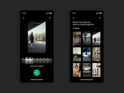 Moments aftereffects animation app concept design ui ux