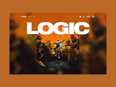 LOGIC – No Pressure animation concept design logic no pressure rapper ui