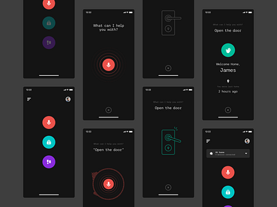 Smart lock app concept dailyui design mobile app smart smart home ui