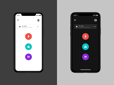 Smart lock – Dark & Light mode app concept dailyui design mobileapp ui