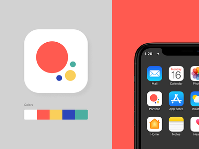Dashboard App Icon – Portfolio app appicon colors dashboard design flaticon icon ui